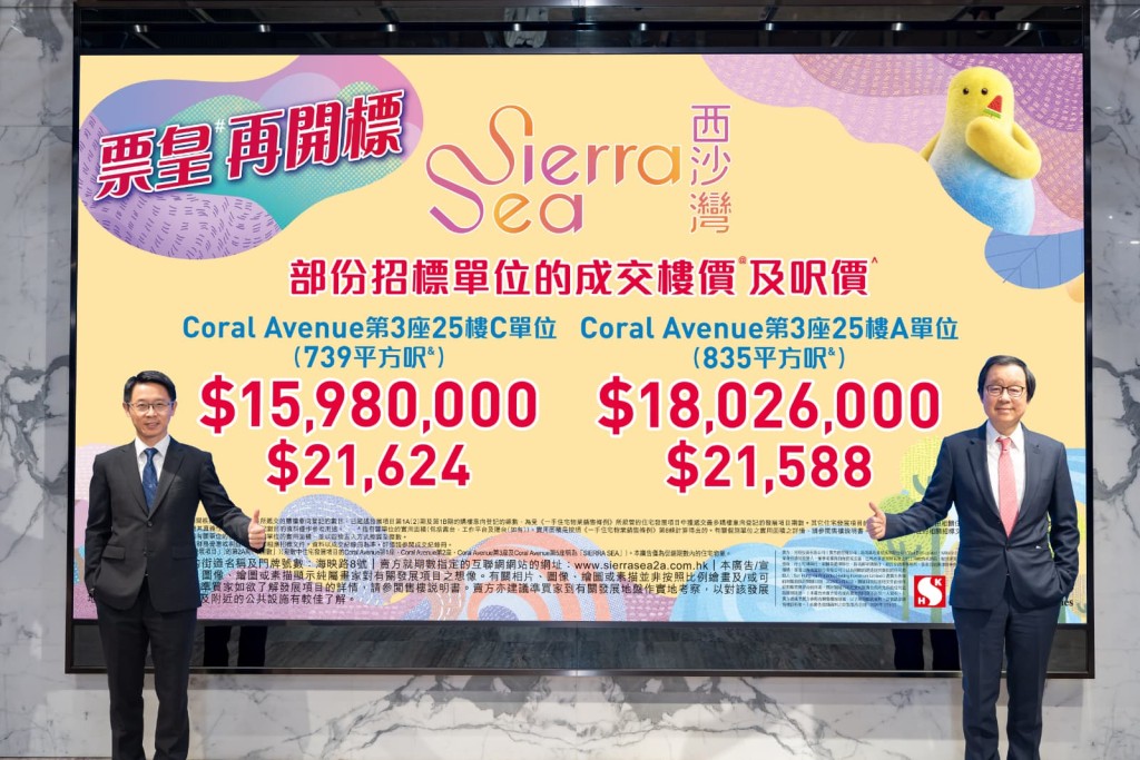 今天（16日）再錄得10宗標售成交，單日套現近1億元。