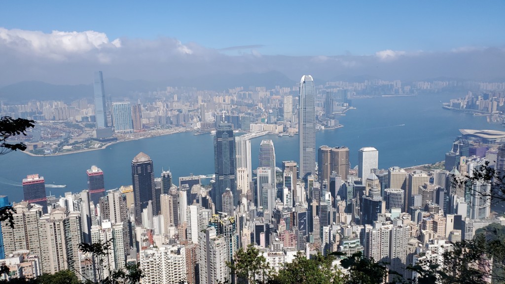 盧吉道俯瞰維港景色。資料圖片 盧吉道俯瞰維港景色。資料圖片