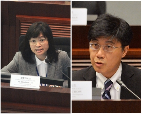 周達明(右)否認妻子謝曼怡(左)被罵哭的傳聞。