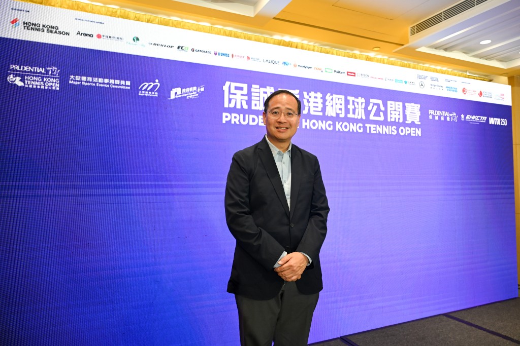 鄭明哲指維園網球場重建有助爭取更高階賽事。攝影:魏國謙 鄭明哲指維園網球場重建有助爭取更高階賽事。攝影:魏國謙