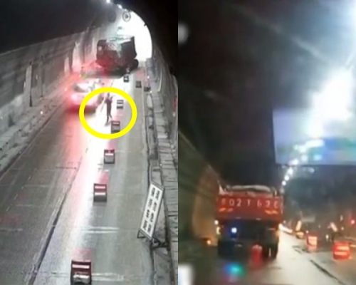 前方車輛接連相撞。