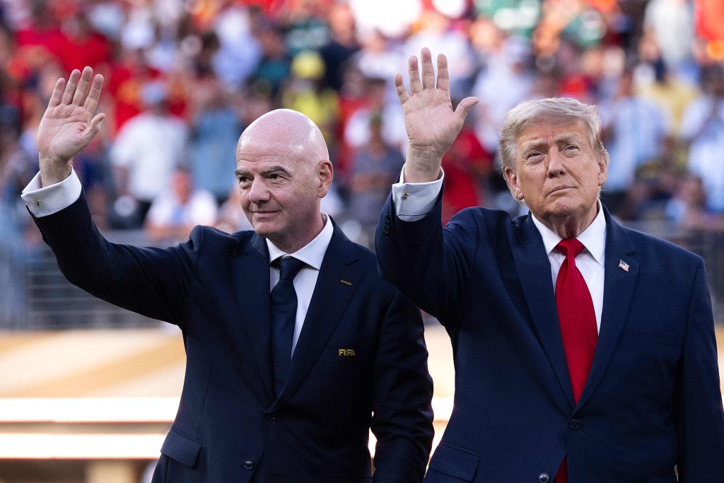 FIFA主席恩芬天奴企圖出售賽事主辦權牟利牽涉美國政商勢力。法新社