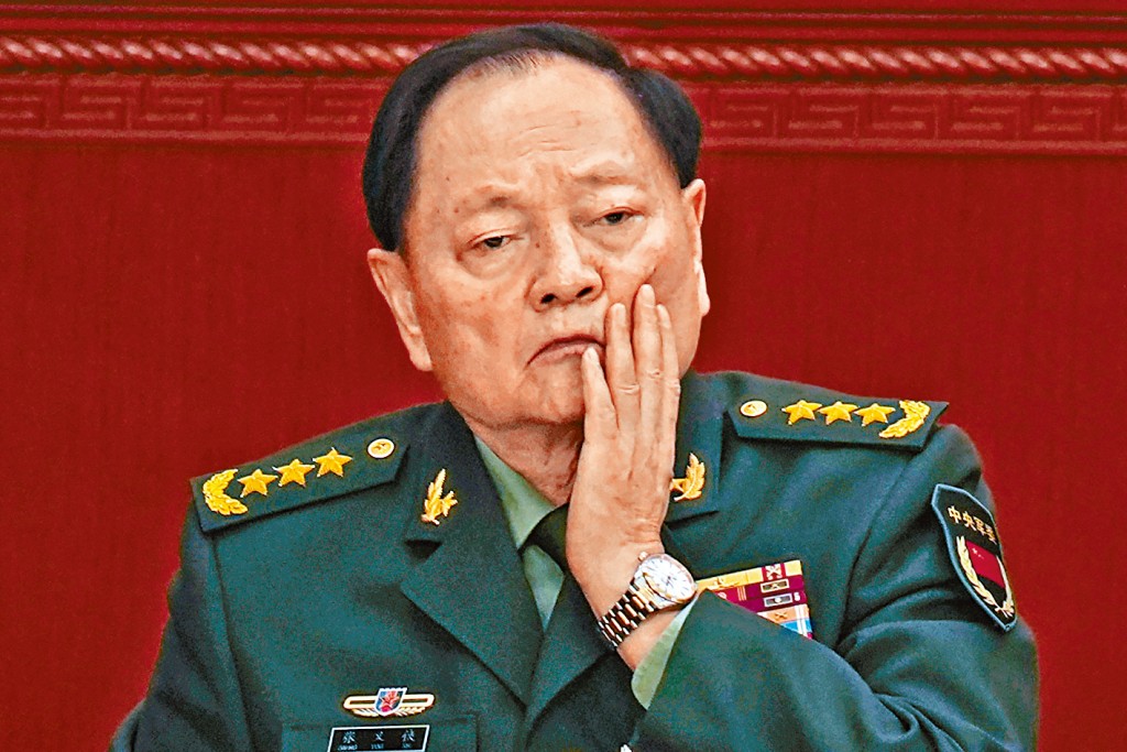 軍委副主席張又俠上月落馬。