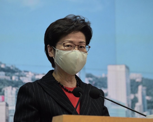 林鄭指訪京時間改變,對施政報告無影響。