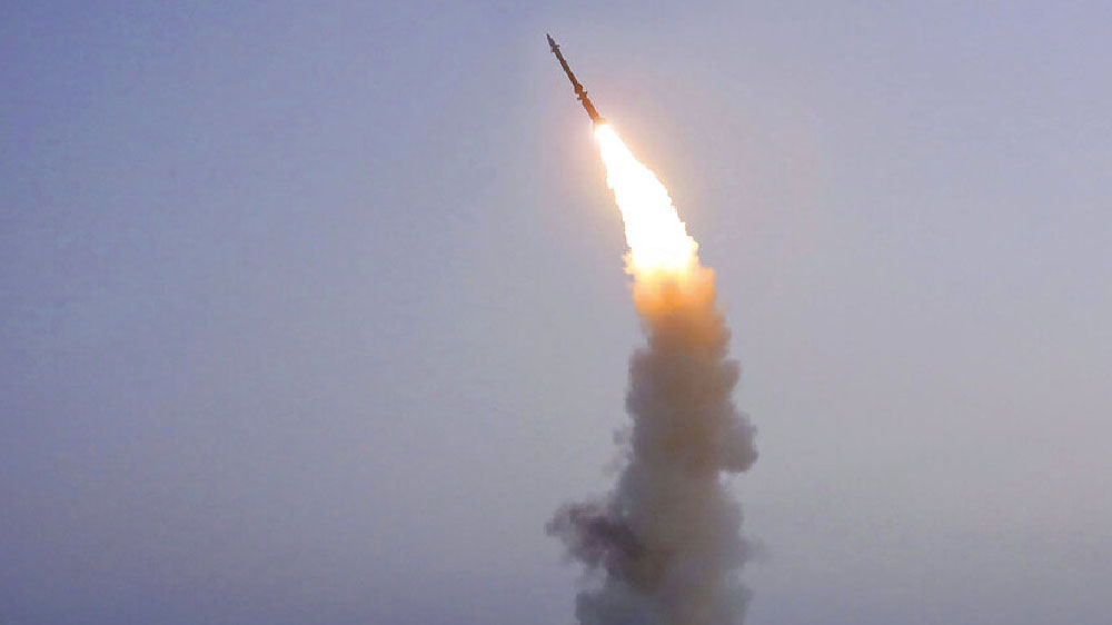 报道指北韩发射一枚不明飞行物，可能是一枚弹道飞弹。资料图片