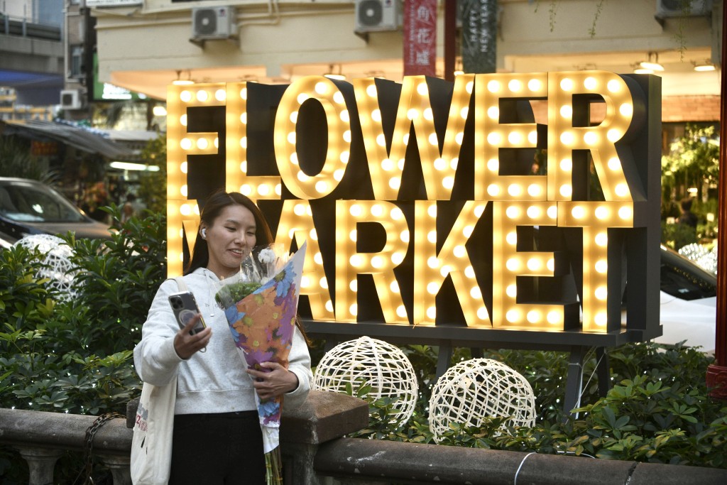 花墟首度舉辦「萬花同慶」聖誕節慶活動。陳浩元攝