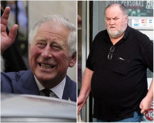 梅根的父親托馬斯‧馬克爾感謝由查理斯代替感到榮幸和欣慰。AP /網圖 