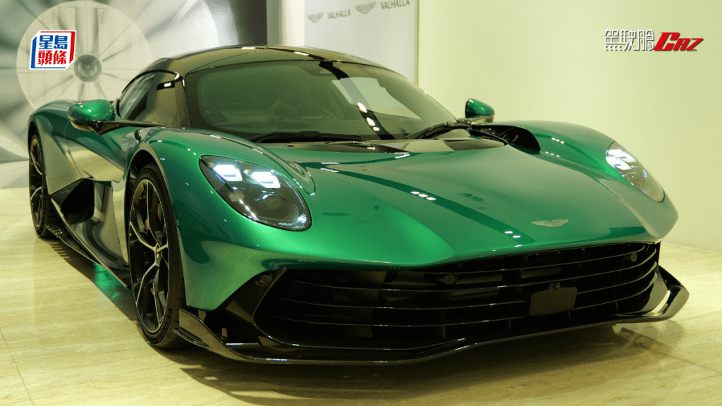 香港首輛Aston Martin Valhalla極級超跑，即日起至3月17日(二)在品牌跑馬地專店展出。