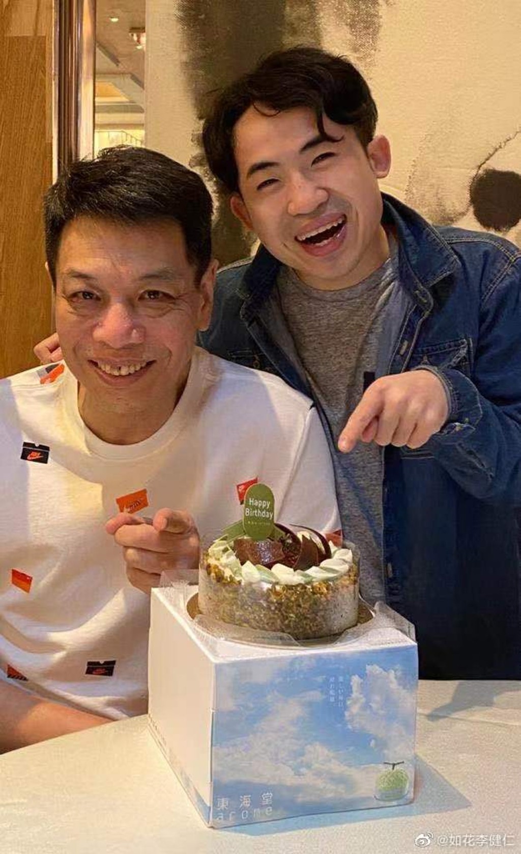 李健仁中風後體重曾跌到只剩120磅。