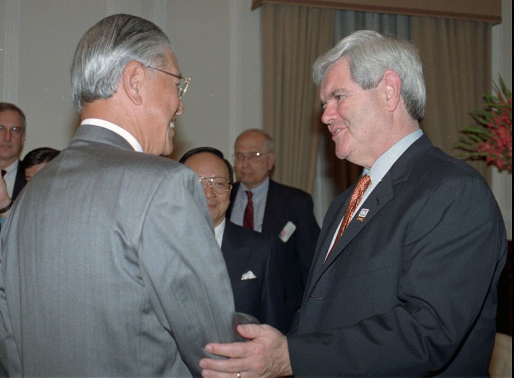 金瑞契1997年曾訪問台灣。AP資料圖