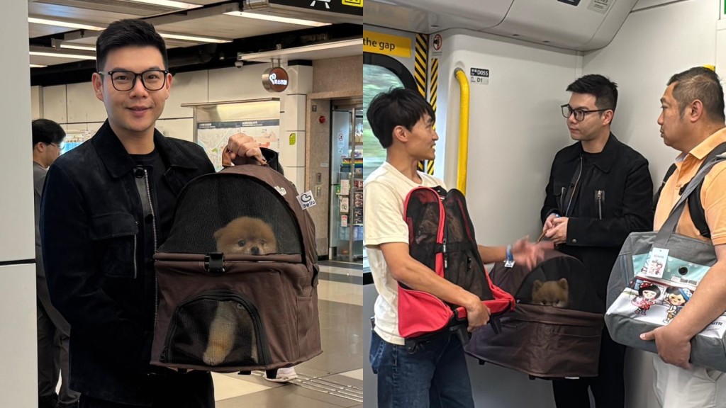 携爱犬参与「一日狗狗同行」乘重铁  谭镇国：宠主是留港消费重要组群