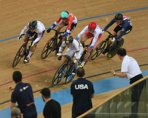李慧詩（彩虹戰衣者）無綠布里斯班站凱林賽獎牌。資料圖片