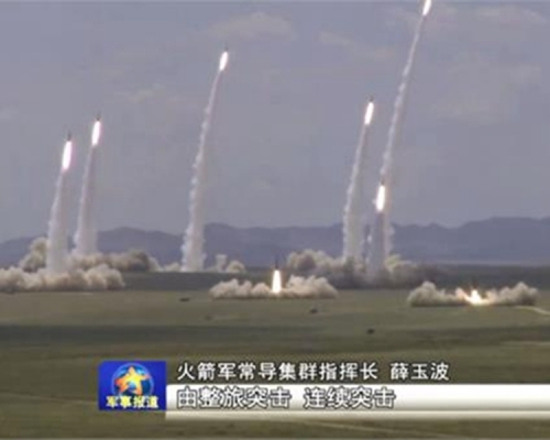 新型東風-16和東風-10A巡航導彈成了戰場的主角。網圖