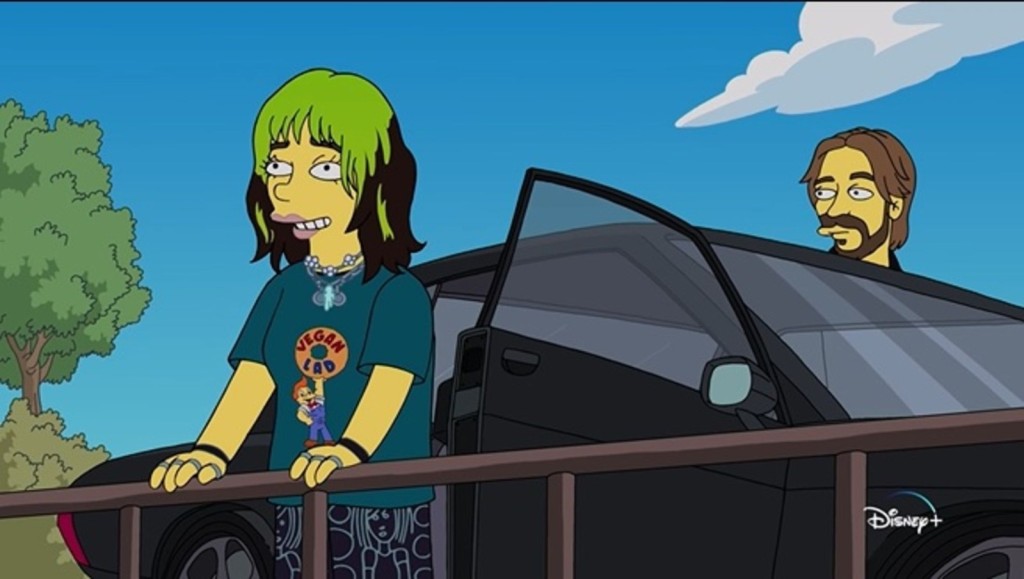 Billie與哥哥FINNEAS坐着名車闖進春田鎮。