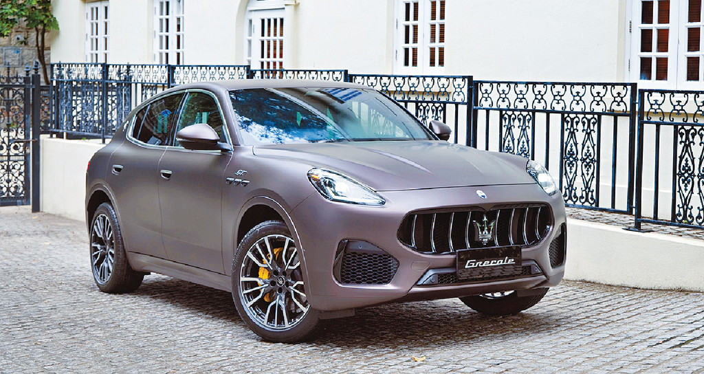 ■Grecale GT樣辦車加添了二十多項配件，包括啞銅色車身，落地價超過120萬元。
