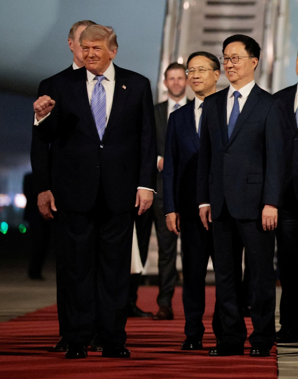 美國總統特朗普抵京。 路透社