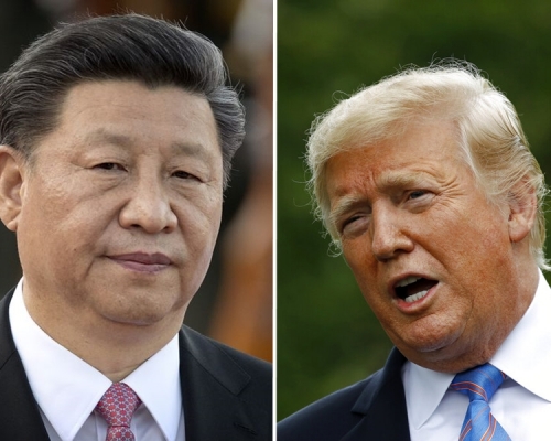 特朗普周一接受訪問時,稱習近平「其實是個很棒的人」、「了不起的人」。 AP圖片