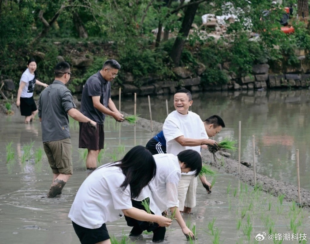 馬雲帶領阿里管理層參與團建活動。 馬雲帶領阿里管理層參與團建活動。