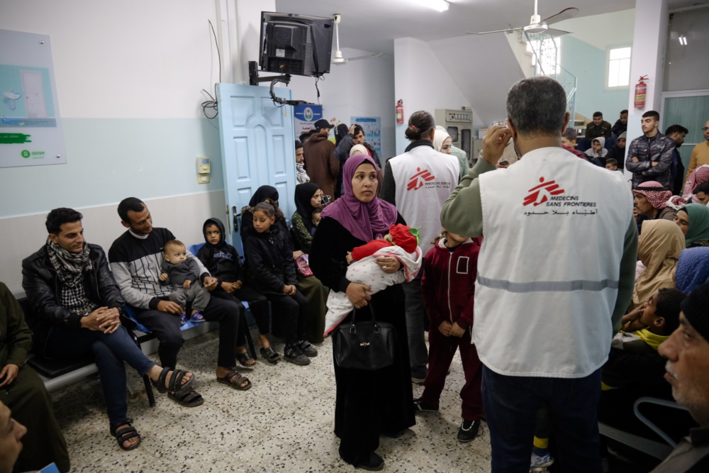 去年12月中，无国界医生团队支援位于加沙南部的夏布拉诊所（Al- Shaboura Clinic）。©无国界医生