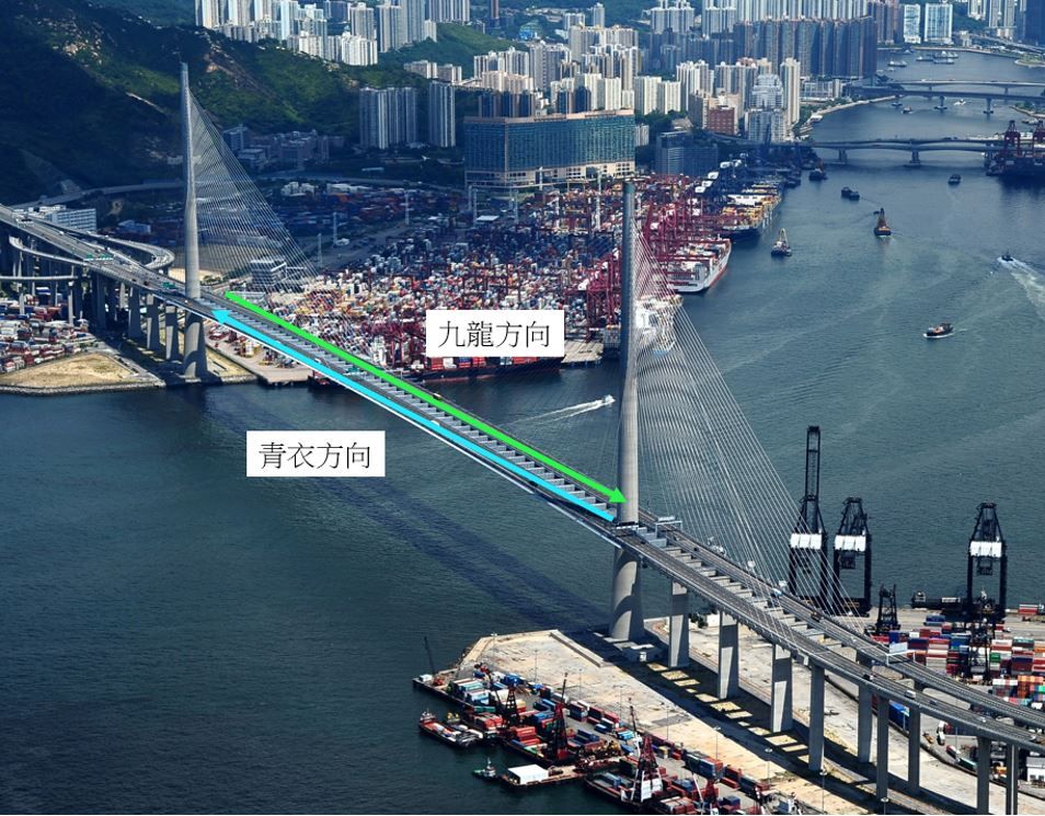測試路線。 路政署提供 測試路線。 路政署提供