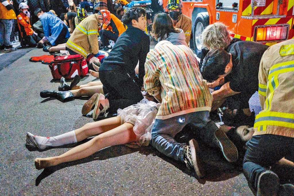 梨泰院人踩人事故,釀成一百五十多人罹難。
