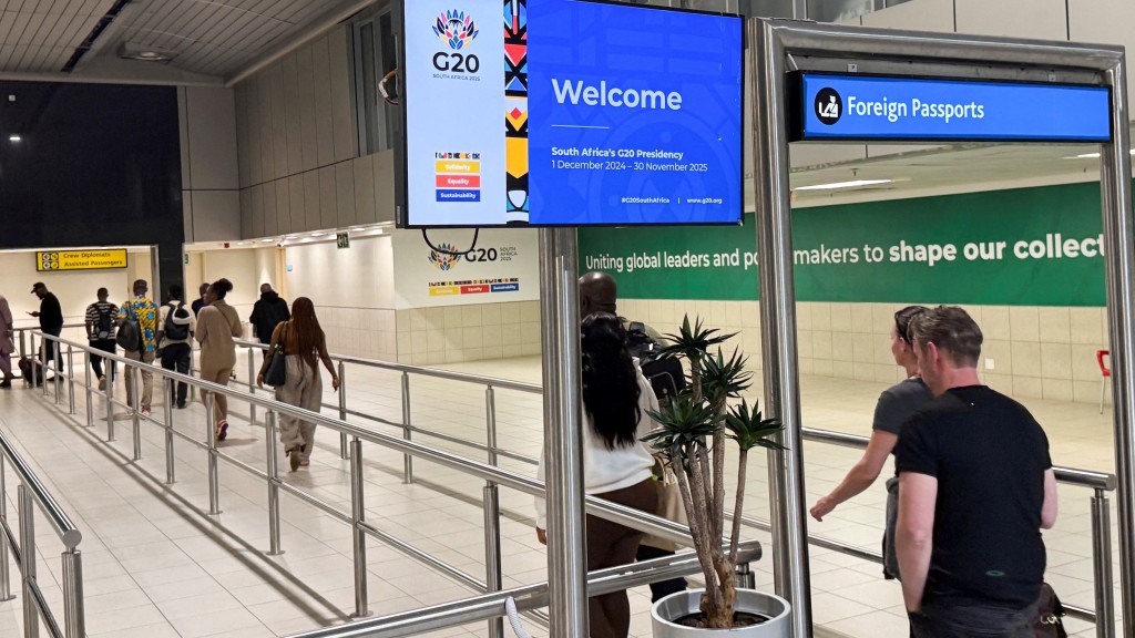 2025年G20峰会在南非约翰内斯堡举行。 路透社