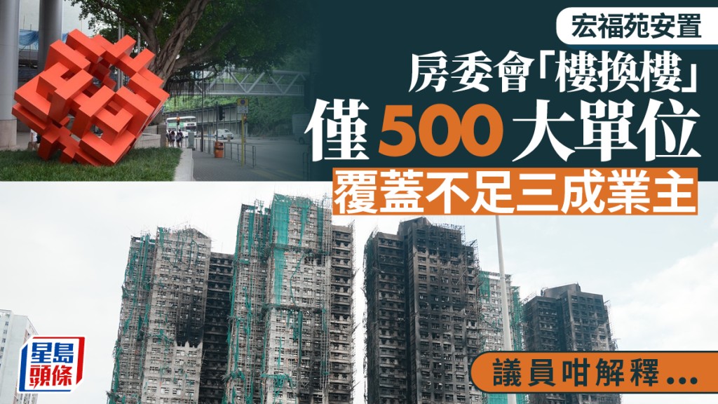 宏福苑安置｜房委會「樓換樓」僅500大單位 覆蓋不足三成 議員：須平衡各方需求