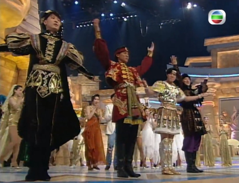四大天王于《1992香港小姐竞选》同台表演。