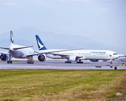 民航局向國泰航空發出重大航空安全風險警示。資料圖片