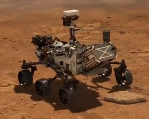 NASA公布毅力號新影片，傳來首段火星錄音。（NASA圖片）