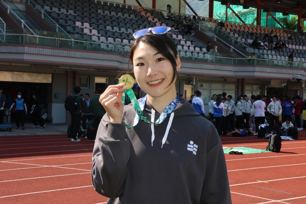 梁筠宜取得女子飞人冠军。徐嘉华摄