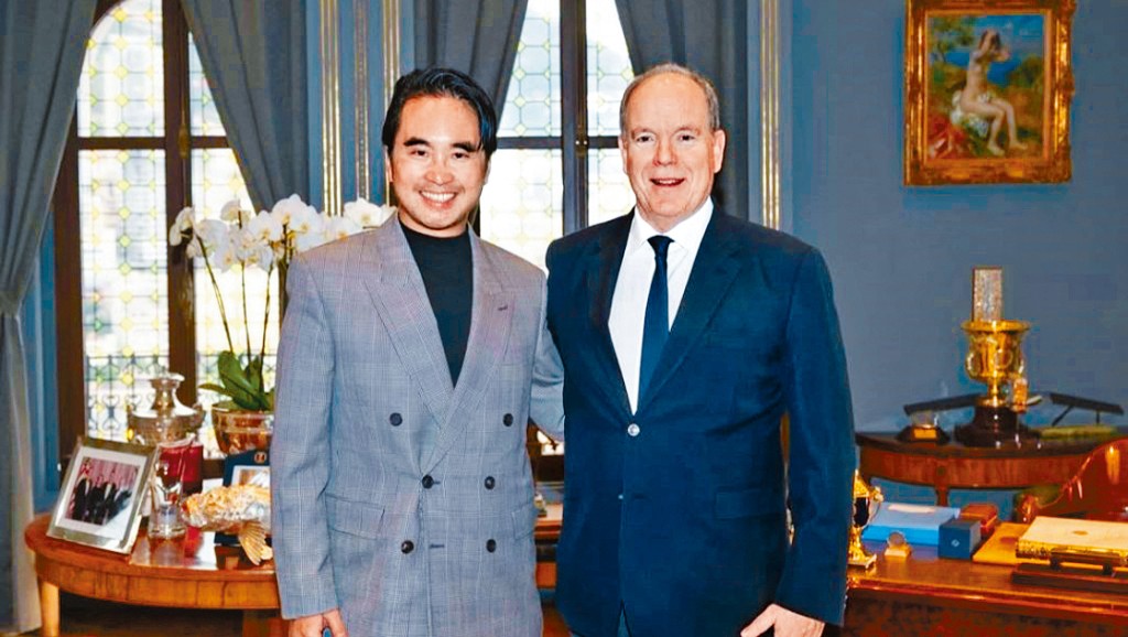 鄭志剛晤摩納哥阿爾貝二世親王。