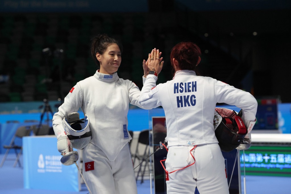 陳渭泠讚香港隊好勁。徐嘉華攝