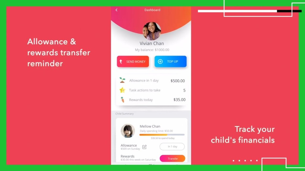家長可透過網上銀行為預付卡增值，子女在網上商店能以此卡消費，其消費紀錄一覽無遺。   
