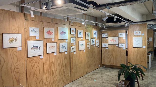 现场更有香港鱼竿手作品牌EMME展出ART VERSION系列筏钓鱼竿，各位爱鱼之人不要错过！（图片来源：instagram@linglinglingfishdrawing)