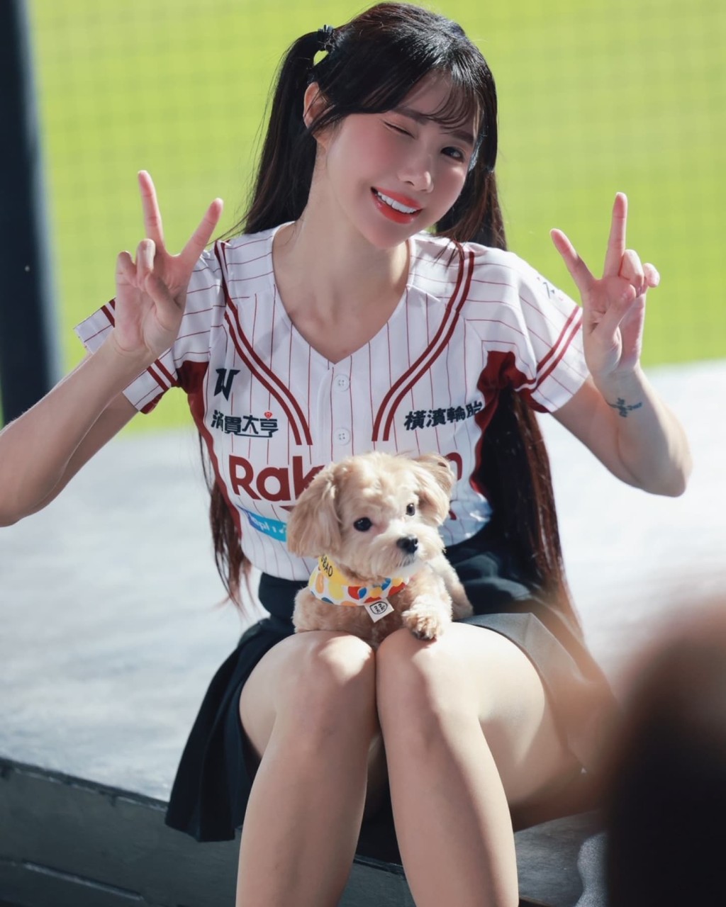 筠熹平時會帶愛犬開工。 筠熹平時會帶愛犬開工。
