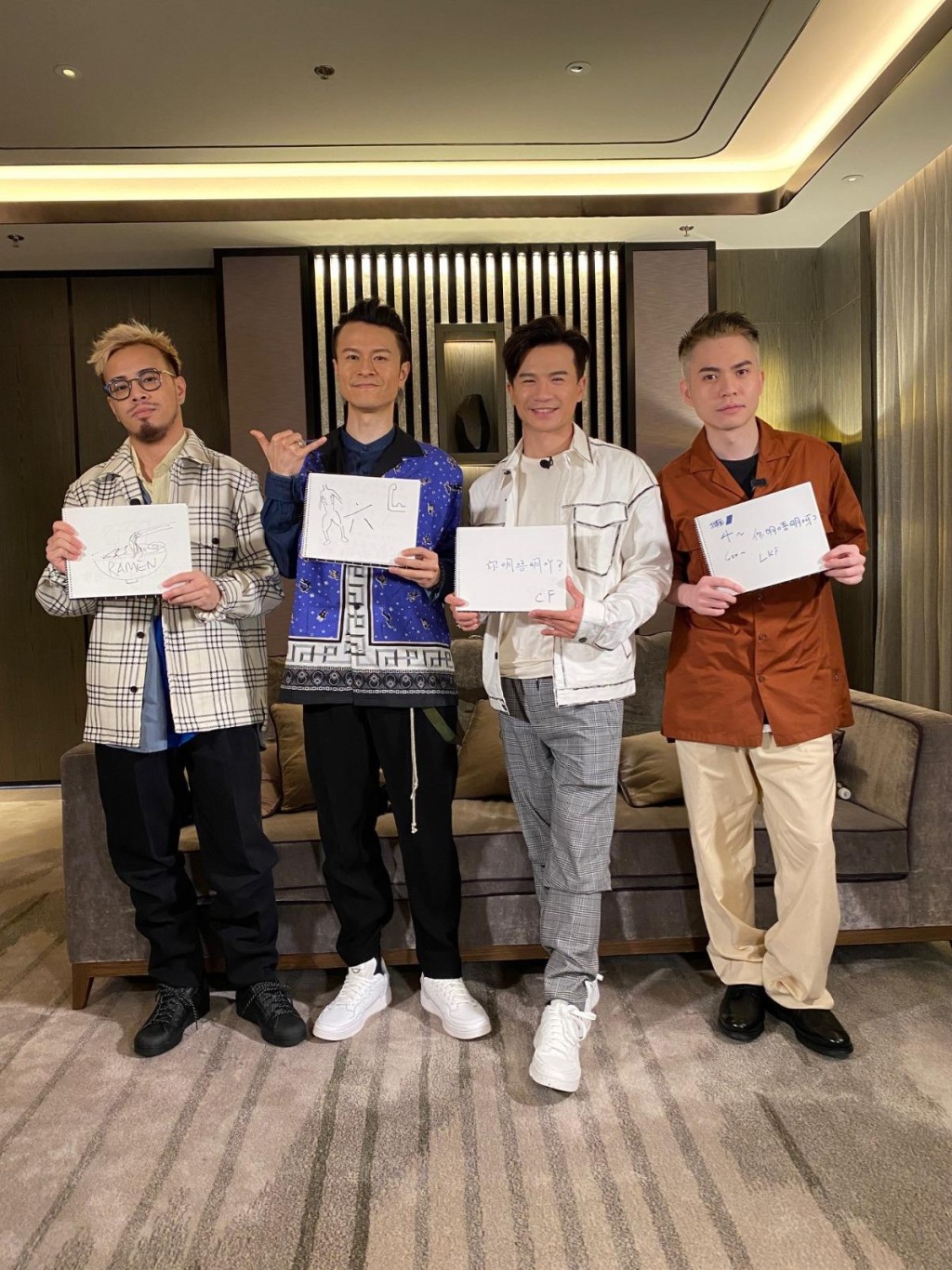 （左起）Jase、On仔、釗峰和King均坦言比起單飛，在團隊唱歌更考功力。
