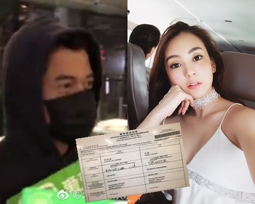 郭富城昨晚底調現身虹橋機場,被問與Moka婚訊只笑而不語。(微博圖片)