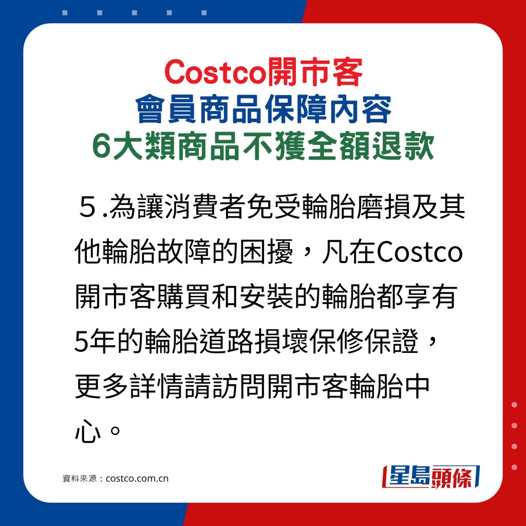 Costco开市客会员商品保障，6大类商品不获全额退款5.