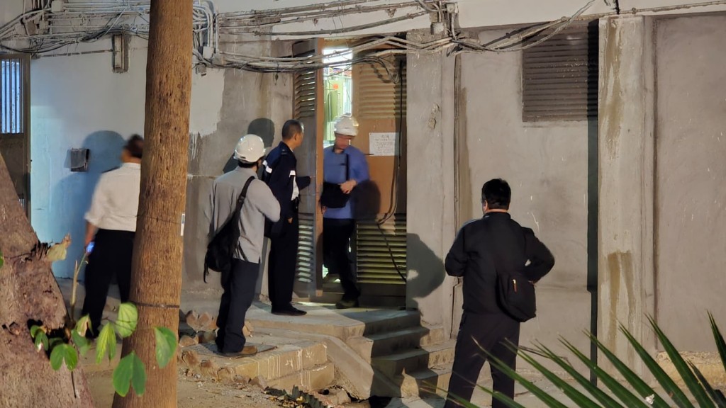 中電隨即派員到場了解情況。黎志偉攝