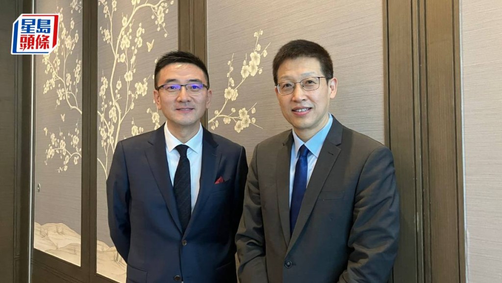 左至右：貝殼首席財務官徐濤、貝殼高級副總裁兼貝殼研究院院長李文杰
