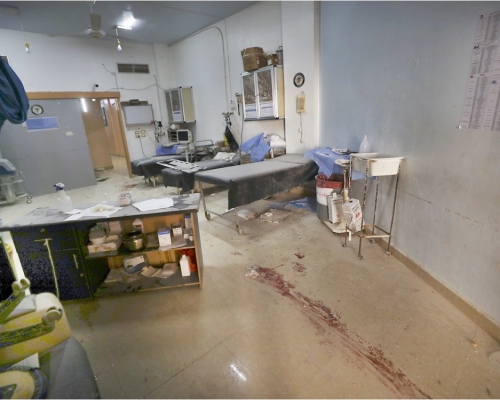 敍利亚遭俄军连环轰击。AP