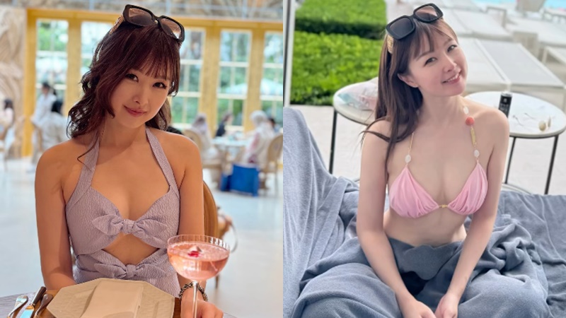 前TVB「御用阿妹」樂瞳變性感貴婦  疑真空上陣超低胸曼谷掃名牌  跟另一半甜蜜慶生？  