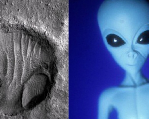 有UFO迷發現NASA一張多年前在火星拍攝到的照片,顯示了一副外星人臉。