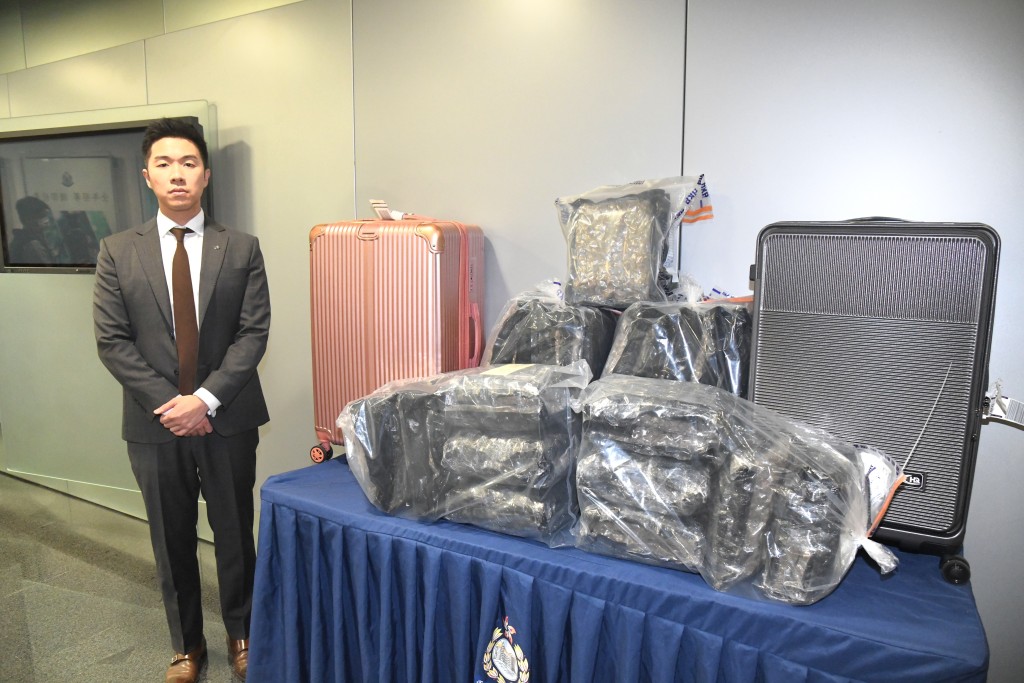 毒品調查科高級督察李俊岷指，由5月1日至今短短8日內，警方已錄得至少3宗「飛機豬」運毒入境的案件。
