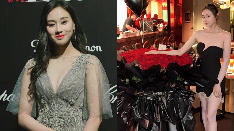 賭王千億孻女何超欣性感慶生  穿超低胸短裙俯身吹蠟燭美不勝收  跟俊男合照惹拍拖疑雲