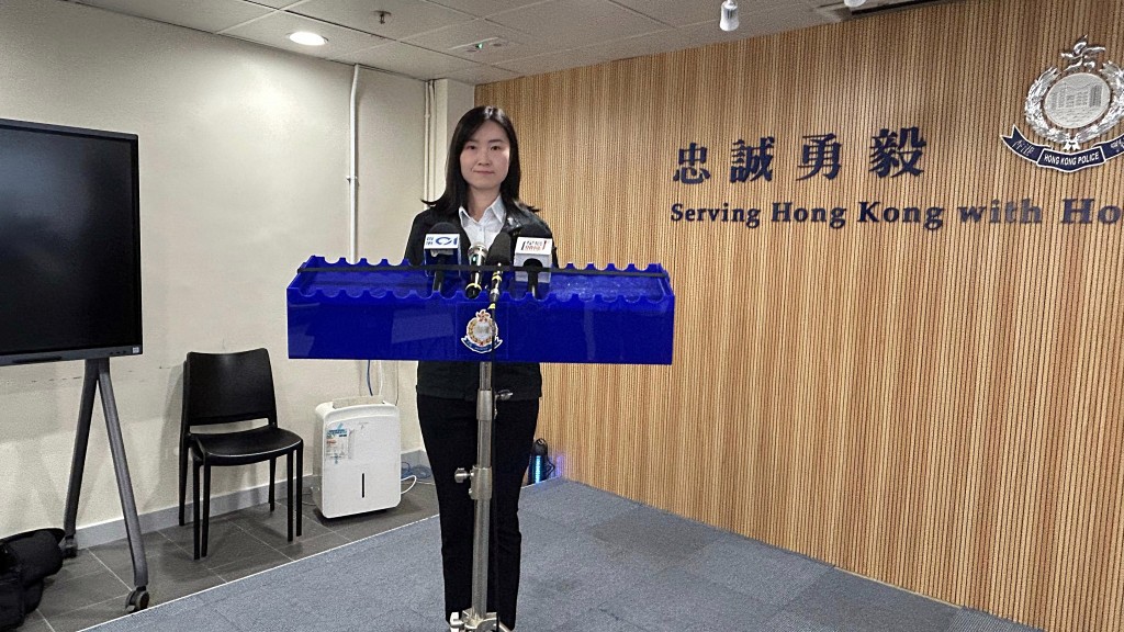 將軍澳警區刑事調查隊第六隊主管方妙群偵緝督察。蔡楚輝攝
