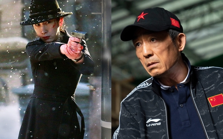 秦海璐（左）為張藝謀導演獻出了第一次拍動作戲。