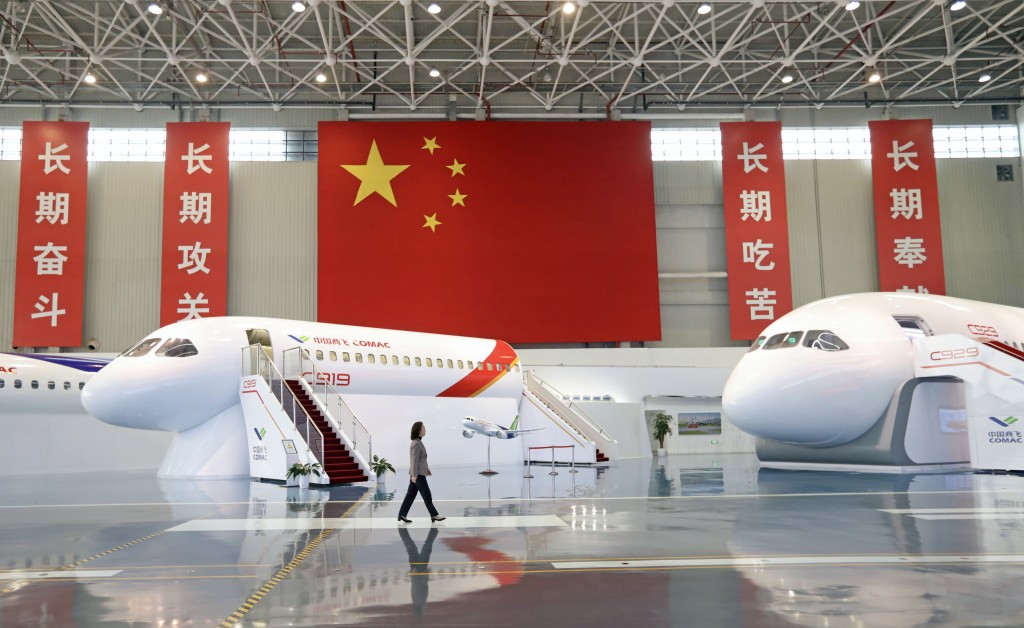 C919、C929展示在中國商飛上海飛機設計研究院。 新華社