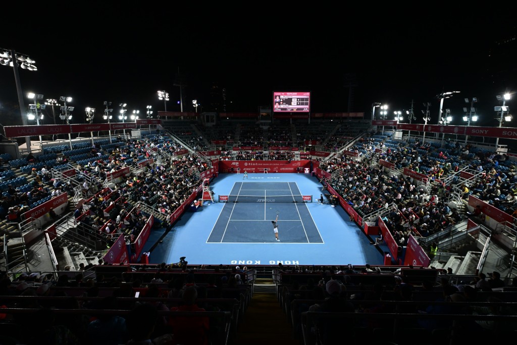 「香港网球公开赛2024」一连八日在维园举行。资料图片